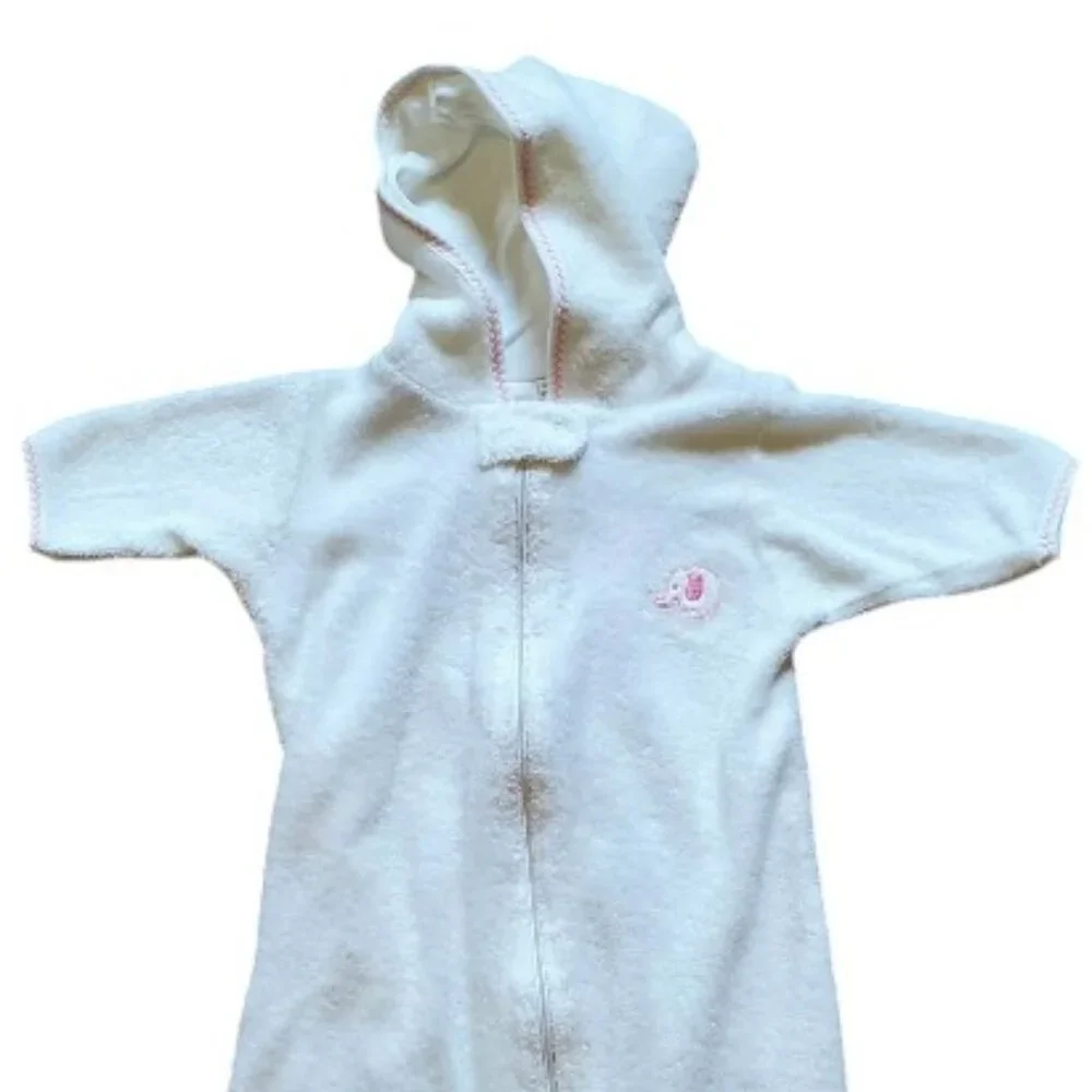Kissy Kissy Terry Cloth Hooded Bath Sack Size 0 Small